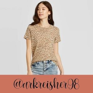 🦄Women's Animal Print Camel Short Sleeve Graphic T-Shirt Zoe+Liv